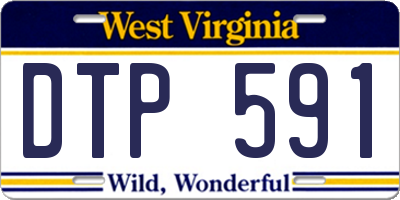 WV license plate DTP591