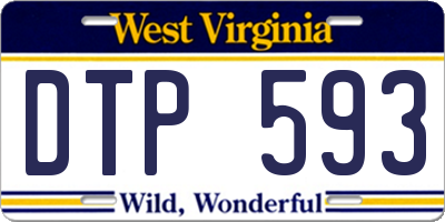 WV license plate DTP593