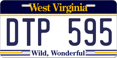 WV license plate DTP595
