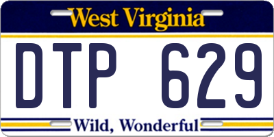 WV license plate DTP629