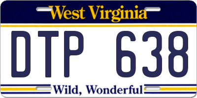 WV license plate DTP638