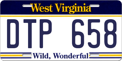 WV license plate DTP658