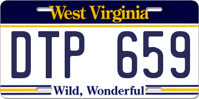 WV license plate DTP659