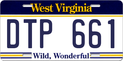 WV license plate DTP661