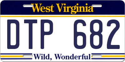 WV license plate DTP682