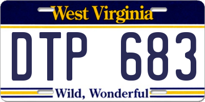 WV license plate DTP683