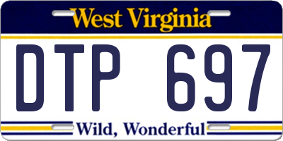 WV license plate DTP697