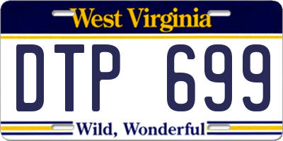 WV license plate DTP699