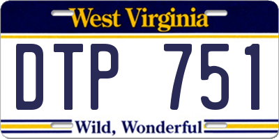 WV license plate DTP751
