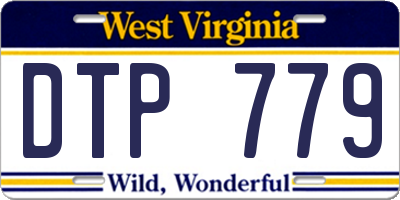 WV license plate DTP779