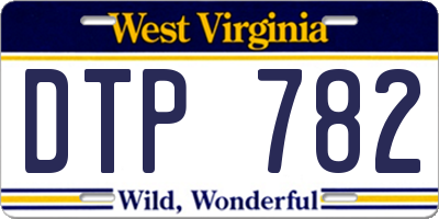 WV license plate DTP782
