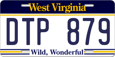 WV license plate DTP879