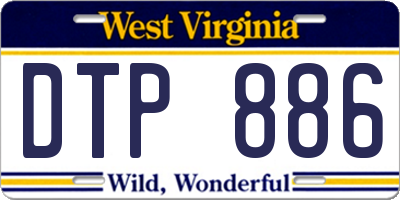 WV license plate DTP886