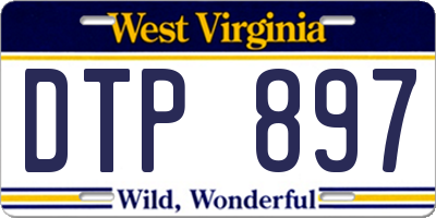 WV license plate DTP897