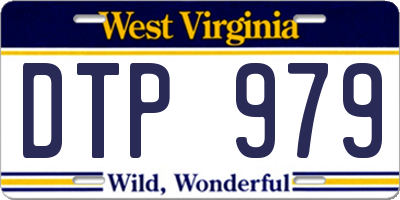 WV license plate DTP979