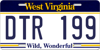 WV license plate DTR199