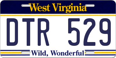 WV license plate DTR529