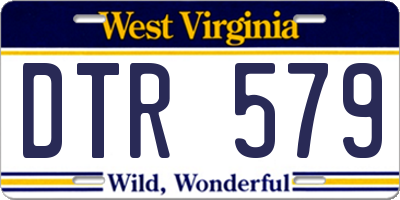 WV license plate DTR579