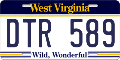 WV license plate DTR589