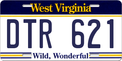 WV license plate DTR621