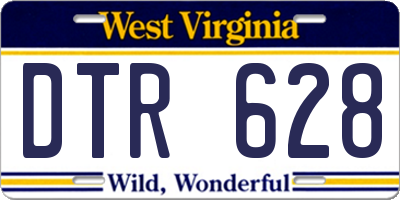 WV license plate DTR628