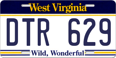 WV license plate DTR629