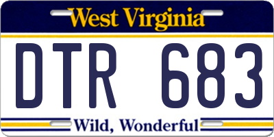 WV license plate DTR683
