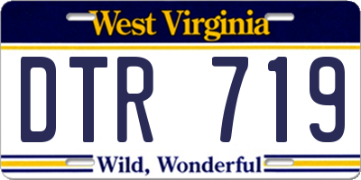 WV license plate DTR719