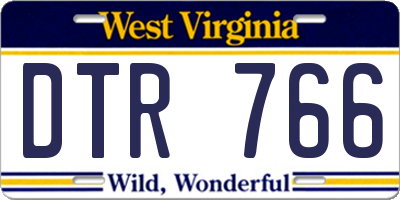 WV license plate DTR766