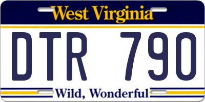 WV license plate DTR790
