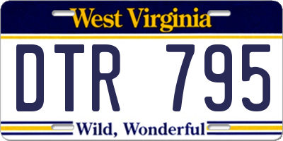 WV license plate DTR795