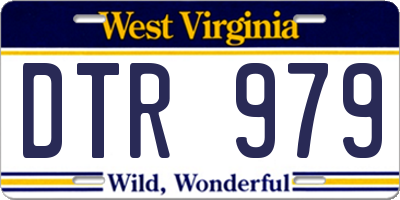 WV license plate DTR979