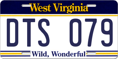 WV license plate DTS079