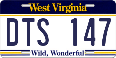 WV license plate DTS147