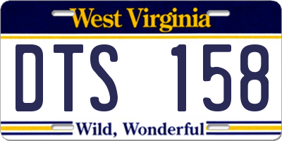 WV license plate DTS158