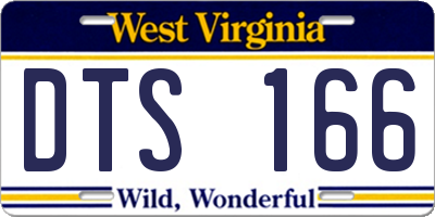 WV license plate DTS166