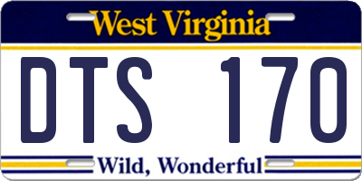WV license plate DTS170