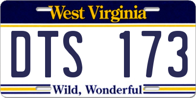 WV license plate DTS173