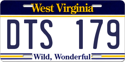 WV license plate DTS179