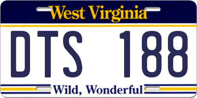 WV license plate DTS188