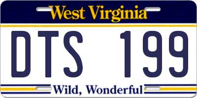 WV license plate DTS199