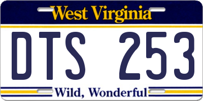 WV license plate DTS253