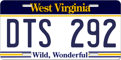 WV license plate DTS292
