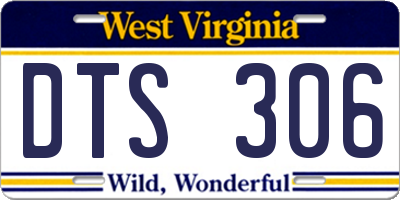 WV license plate DTS306