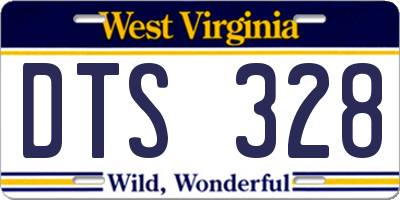 WV license plate DTS328