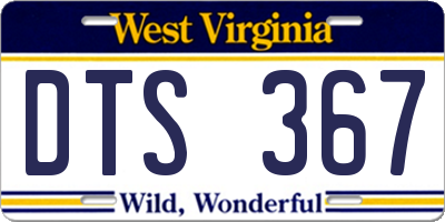 WV license plate DTS367