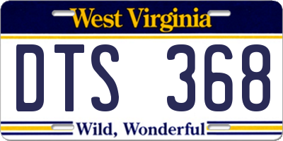 WV license plate DTS368