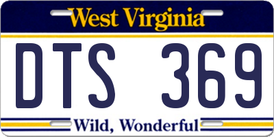 WV license plate DTS369