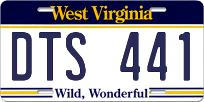 WV license plate DTS441