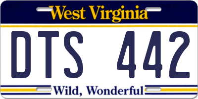 WV license plate DTS442